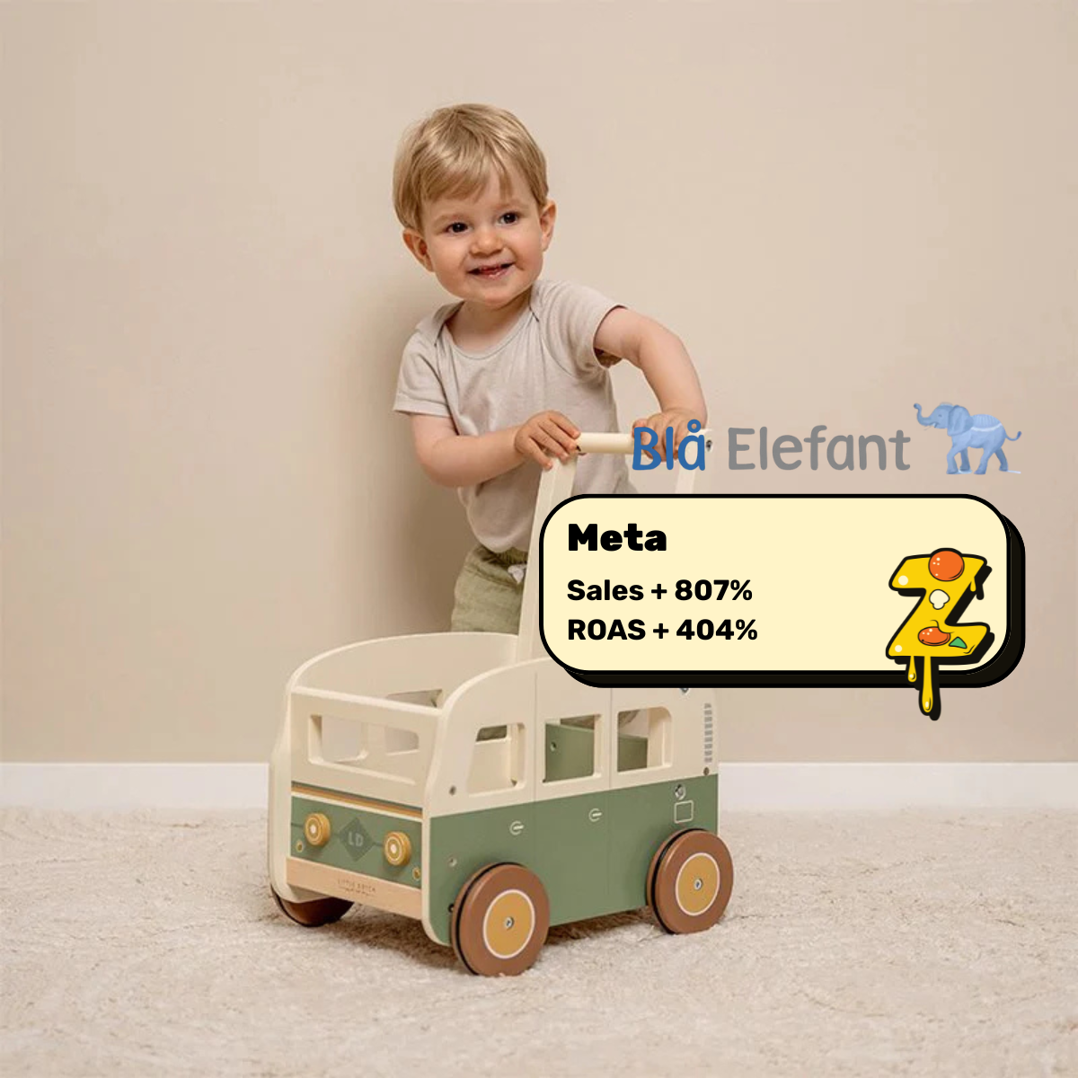 Att hitta presentköparen: Meta-succé för Blå Elefant